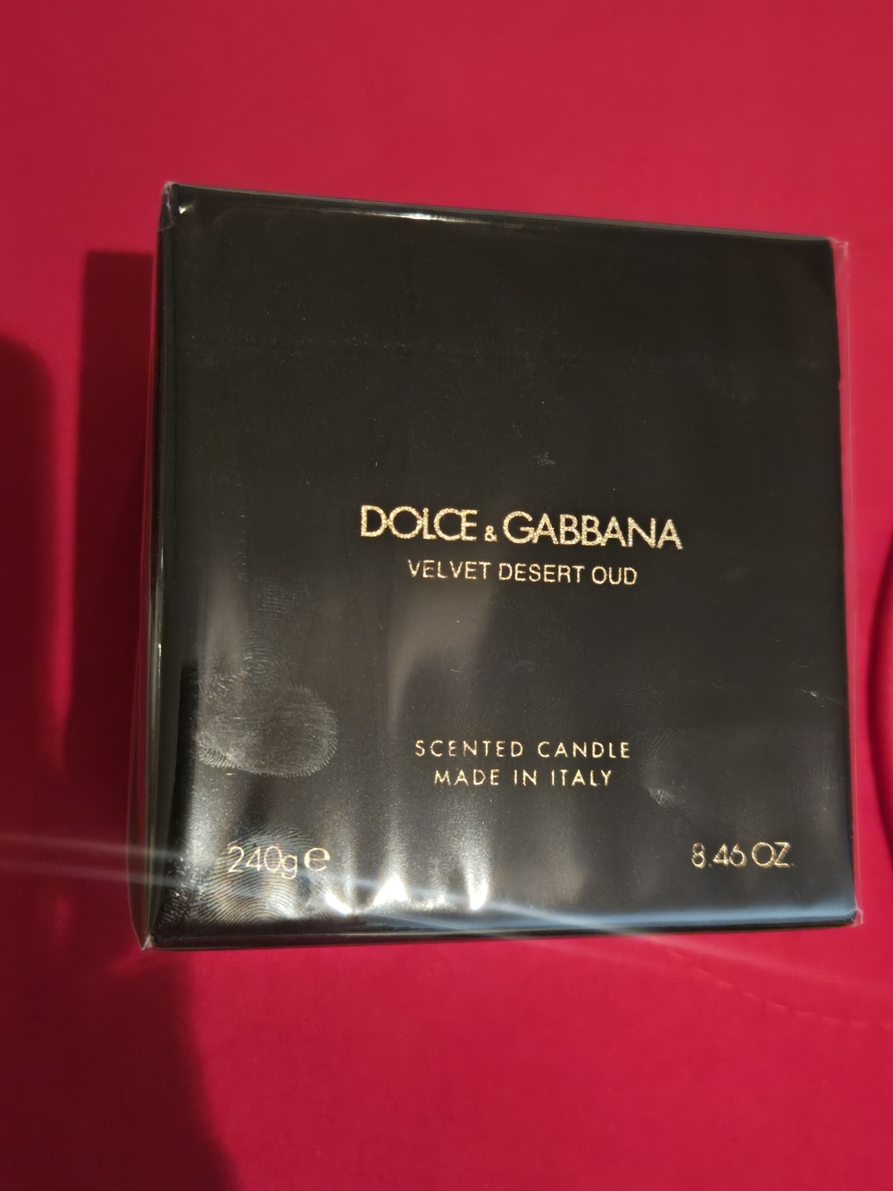 Dolce & Gabbana Velvet Desert Oud Scented Candle - Black